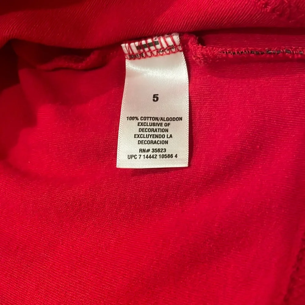 CARTERS Turtleneck Shirt Size 5 Red